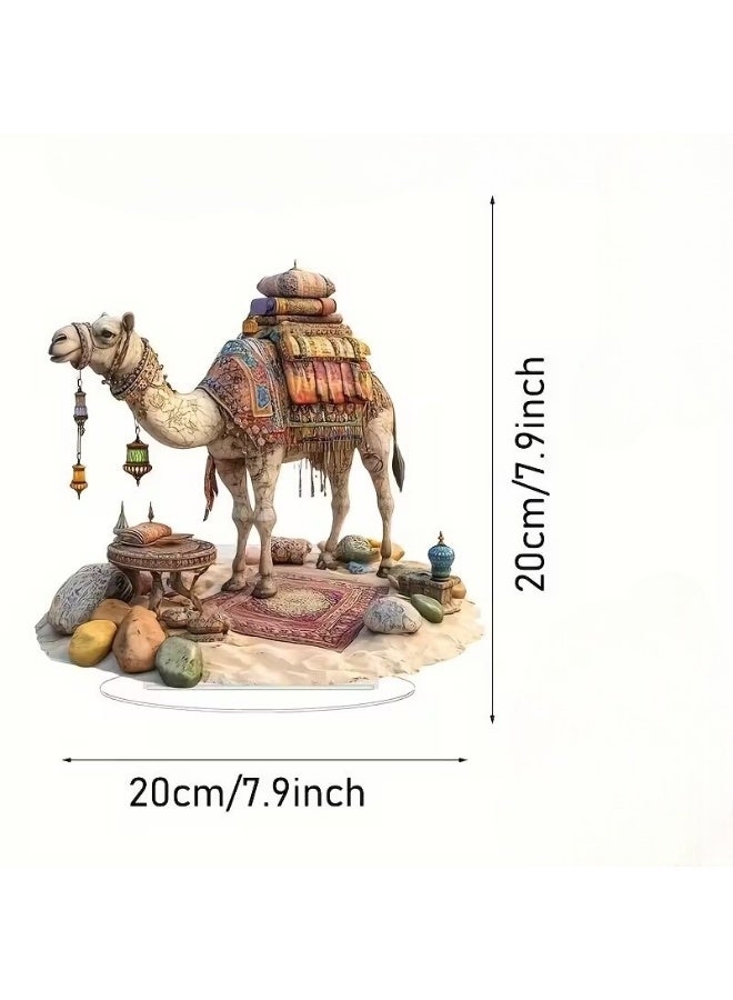 Classic Acrylic Crystal Camel Decoration Culture Desert Theme - Image 4